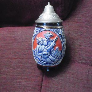 Vintage King Lidded Beer Stein Unused